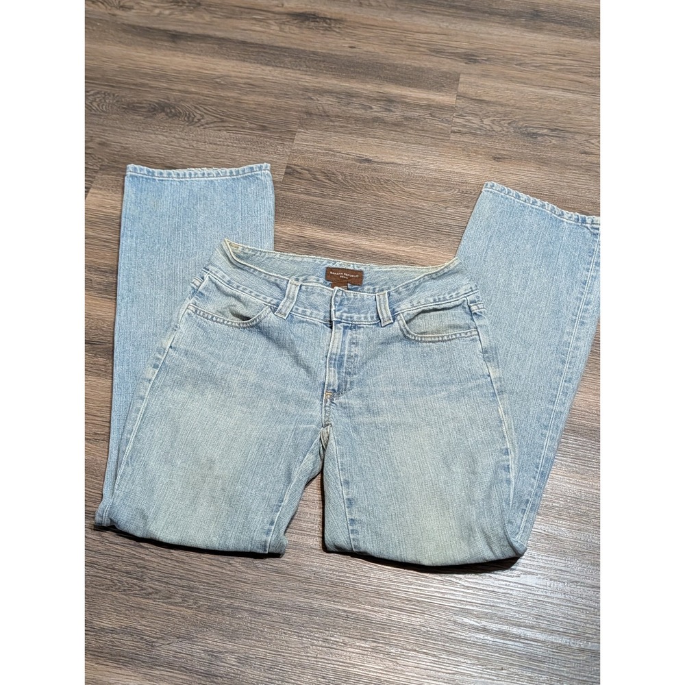 Banana Republic Vintage Y2K Light Wash Denim Bootcut Jeans Womens Size 8 Cotton